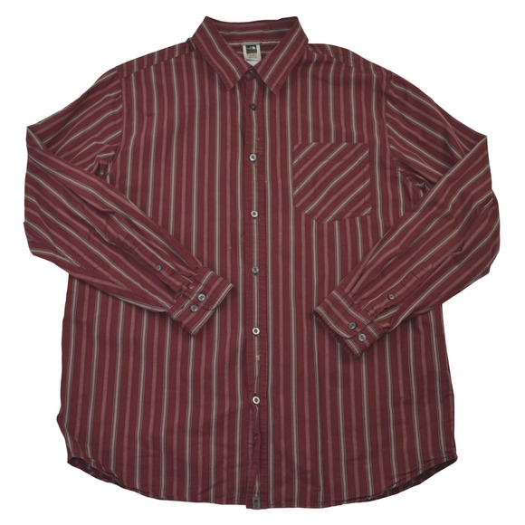 The North Face Other - VTG The North Face Mens Plaid Button Up Shirt Long Sleeve‎ Red Tan XL